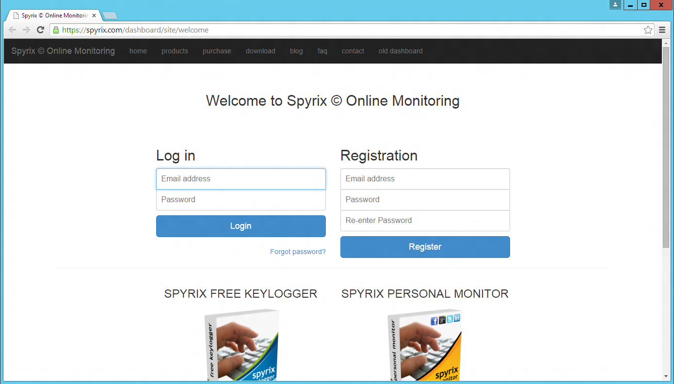 spyrix dashboard